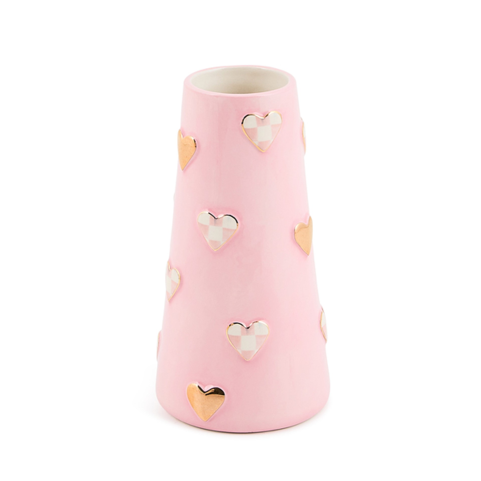 rosy check short heart vase 35 rosy check short heart vase 35