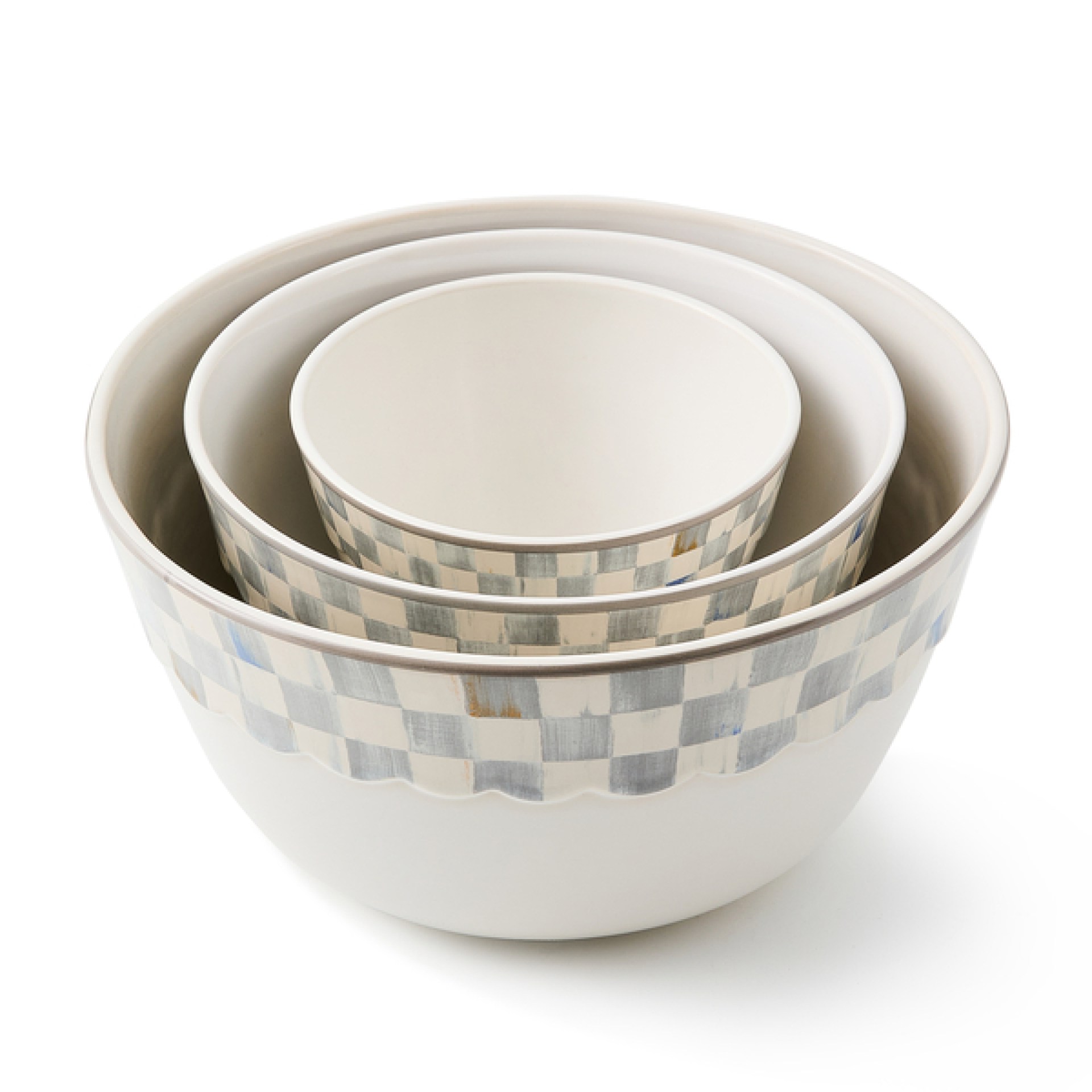 sterling check everyday mixing bowls, set of 3 14 sterling check everyday mixing bowls, set of 3 14