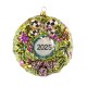 2025 floral wreath glass ornament 162 2025 floral wreath glass ornament 162