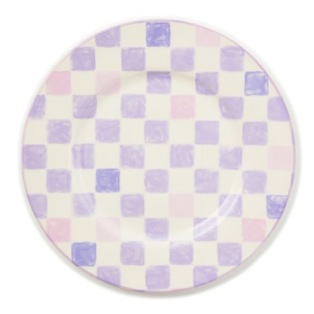 lilac check dinner plate 84 lilac check dinner plate 84