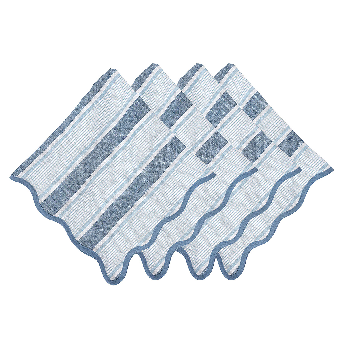 Cabana Stripe Napkin Set/4 - Ocean 102 Cabana Stripe Napkin Set/4 - Ocean 102