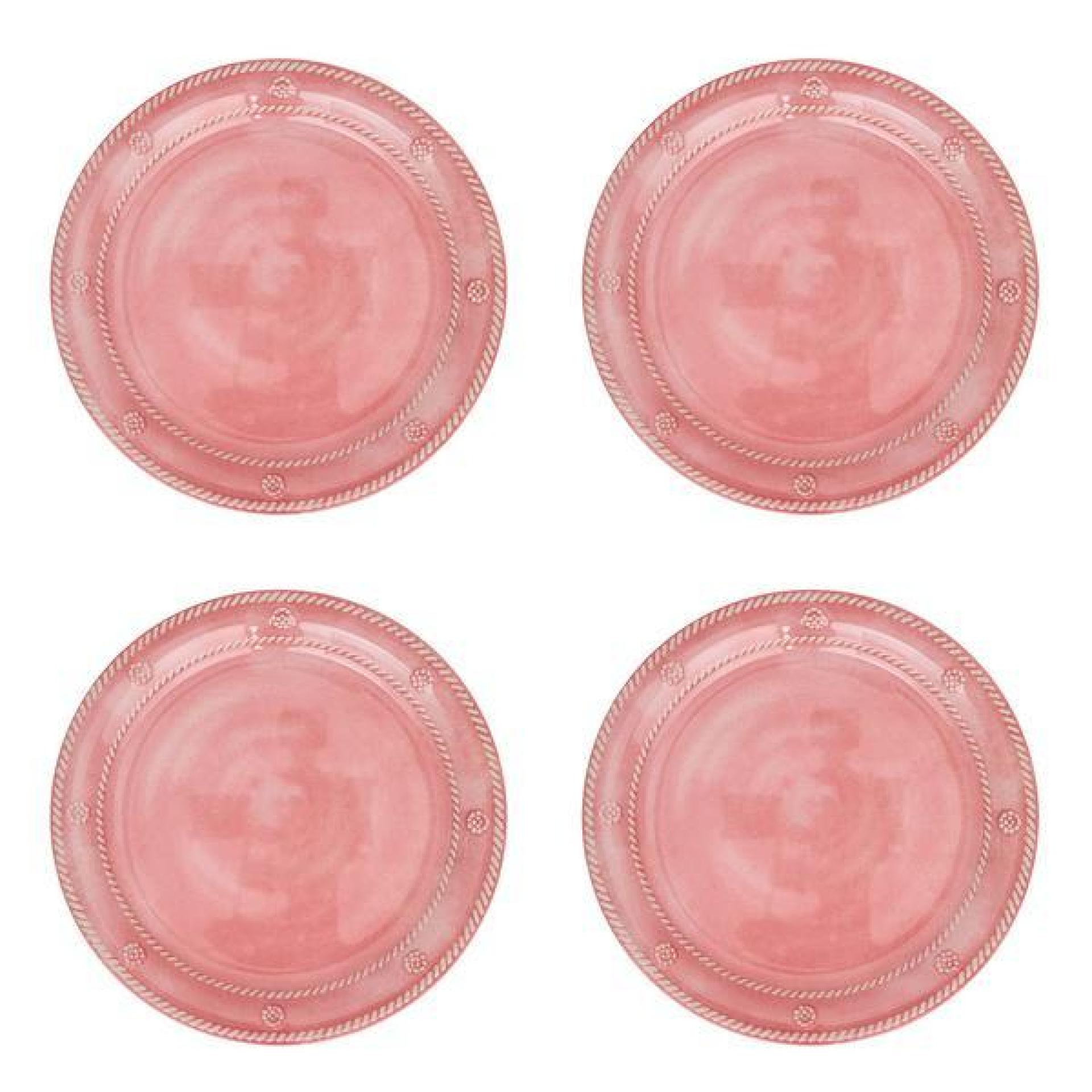 Berry & Thread Melamine Dessert/Salad Plate Set/4 - Coral 63 Berry & Thread Melamine Dessert/Salad Plate Set/4 - Coral 63