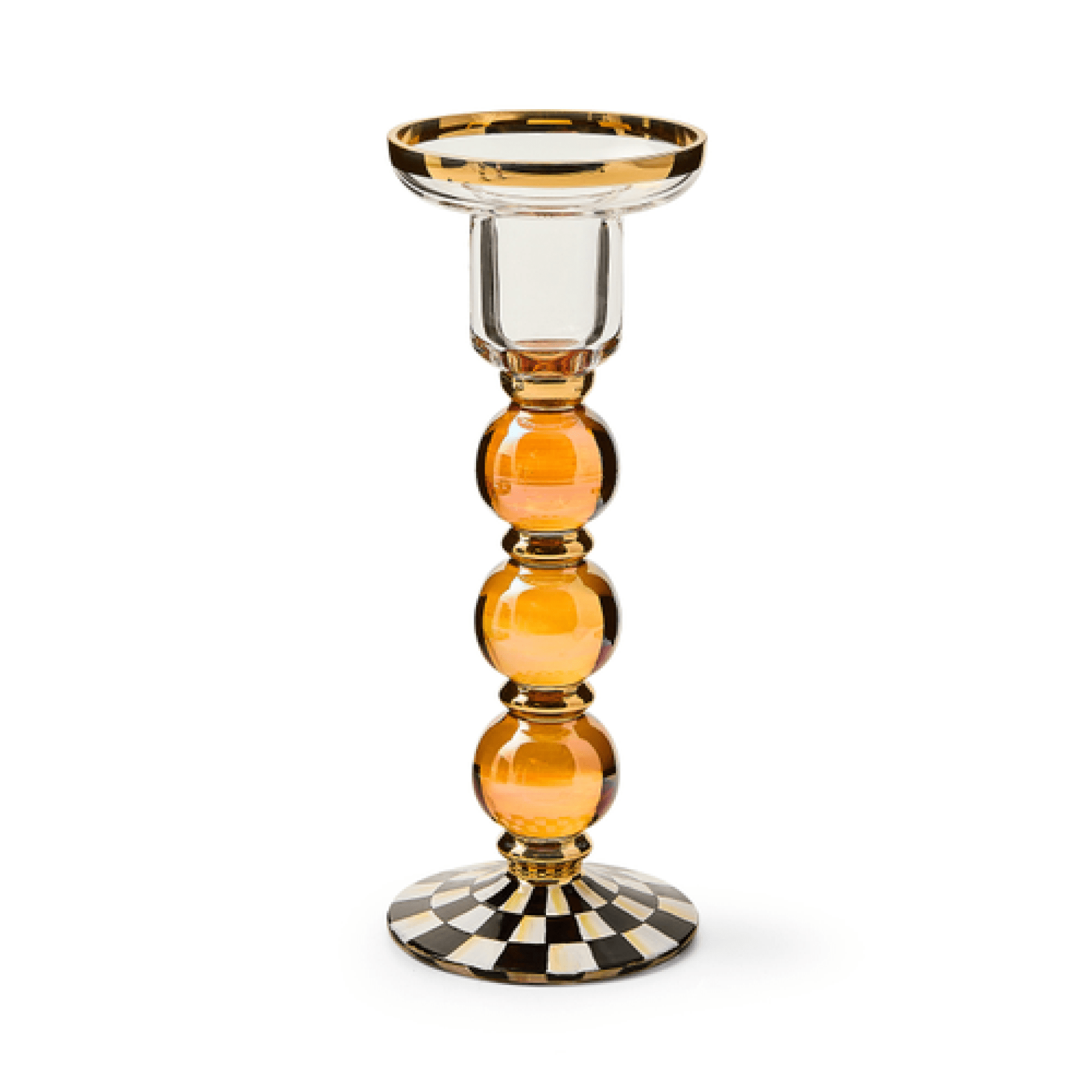 courtly check large glass candlestick 21 courtly check large glass candlestick 21