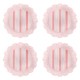 Cabana Stripe Melamine Dessert/Salad Plate Set/4 - Coral 79 Cabana Stripe Melamine Dessert/Salad Plate Set/4 - Coral 79