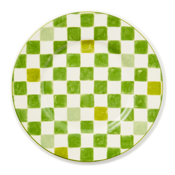green check dinner plate 81 green check dinner plate 81