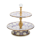 violet check two tier sweet stand 120 violet check two tier sweet stand 120