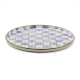 violet check round tray 104 violet check round tray 104