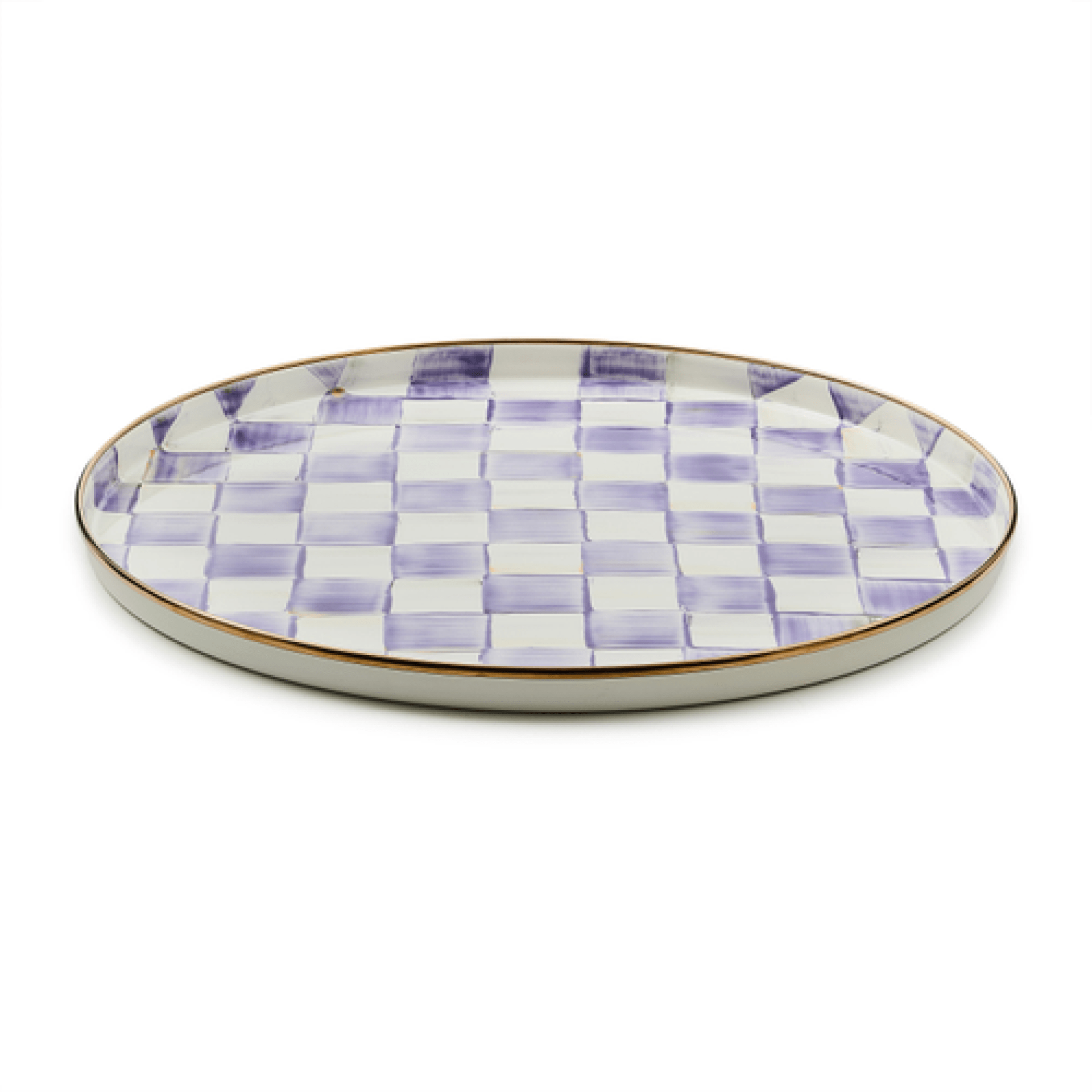 violet check round tray 104 violet check round tray 104