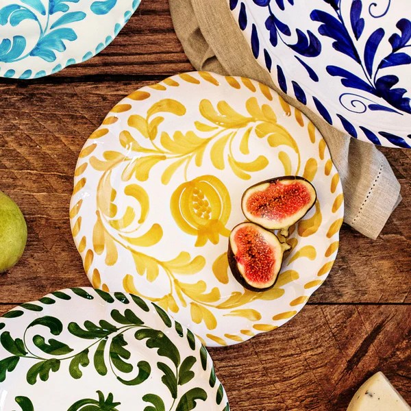 Arezzo Yellow Salad Plate 6 Arezzo Yellow Salad Plate 6