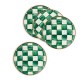 emerald check appetizer plates, set of 4 106 emerald check appetizer plates, set of 4 106