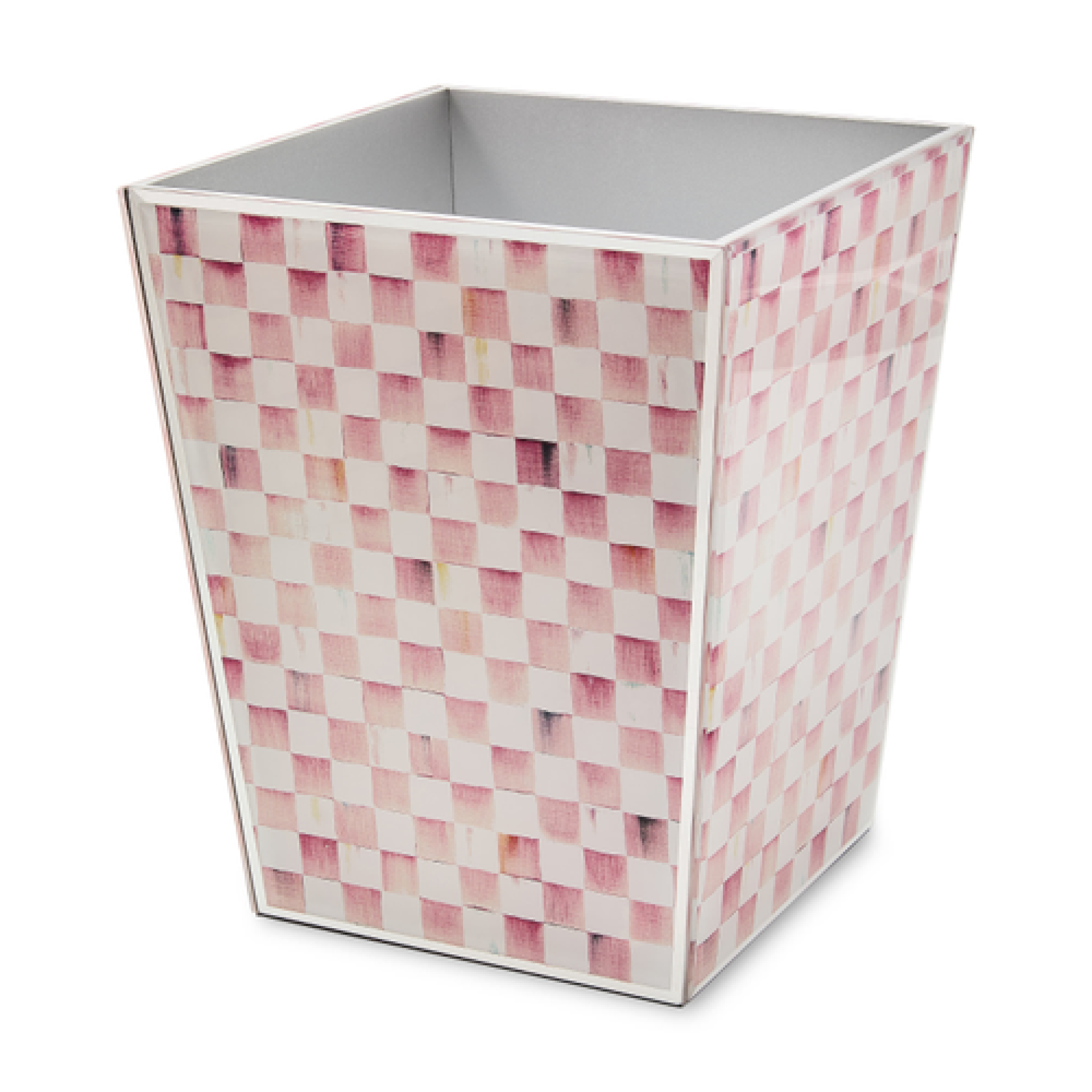 rosy check glass waste bin 92 rosy check glass waste bin 92