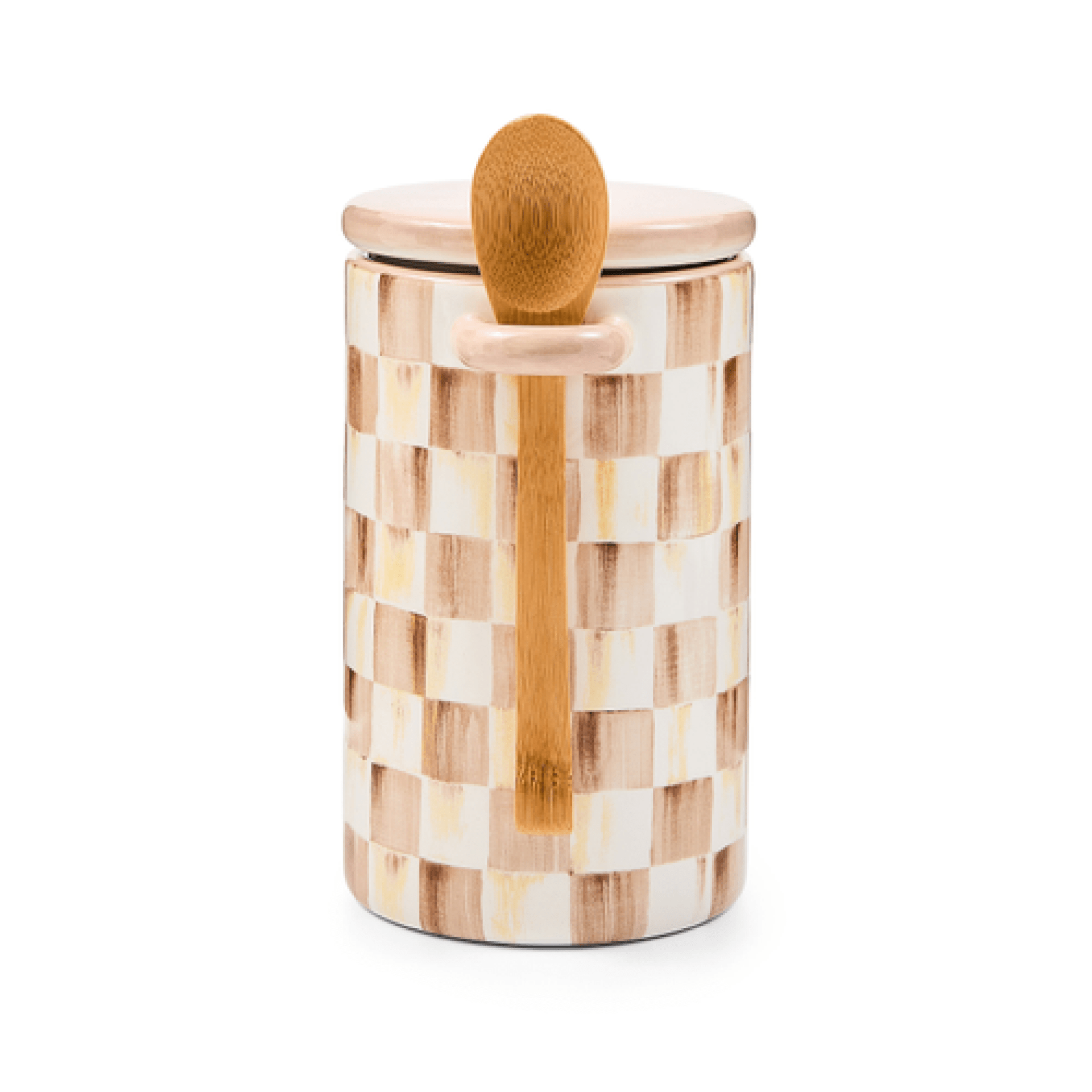 mocha check farmhouse canister 24 mocha check farmhouse canister 24