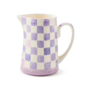 lilac check pitcher 131 lilac check pitcher 131
