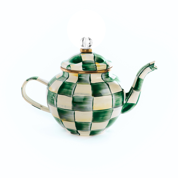 emerald check 4 cup teapot 39 emerald check 4 cup teapot 39