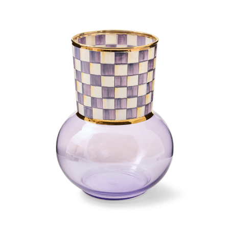 violet check glass vase 31 violet check glass vase 31
