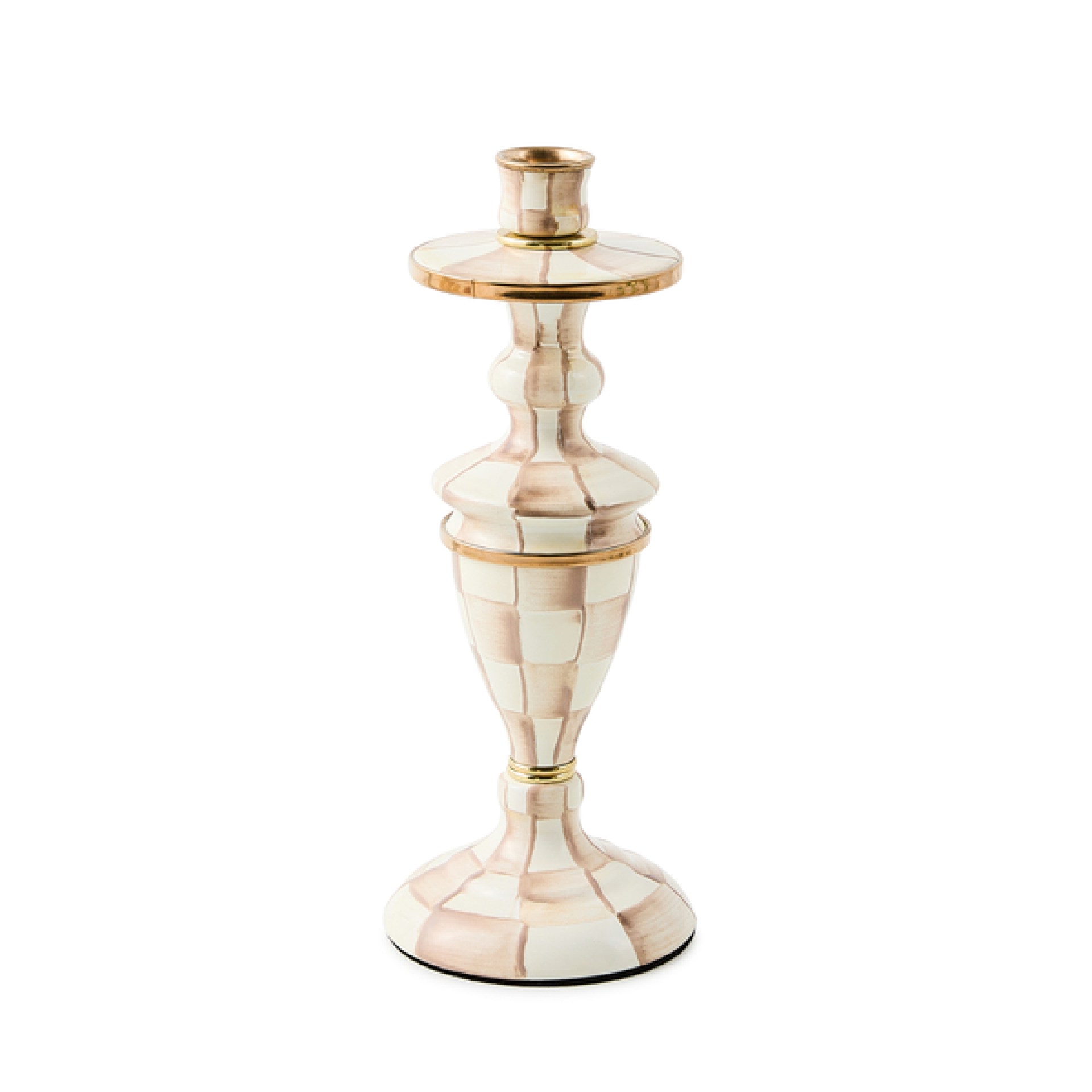 mocha check medium candlestick 157 mocha check medium candlestick 157