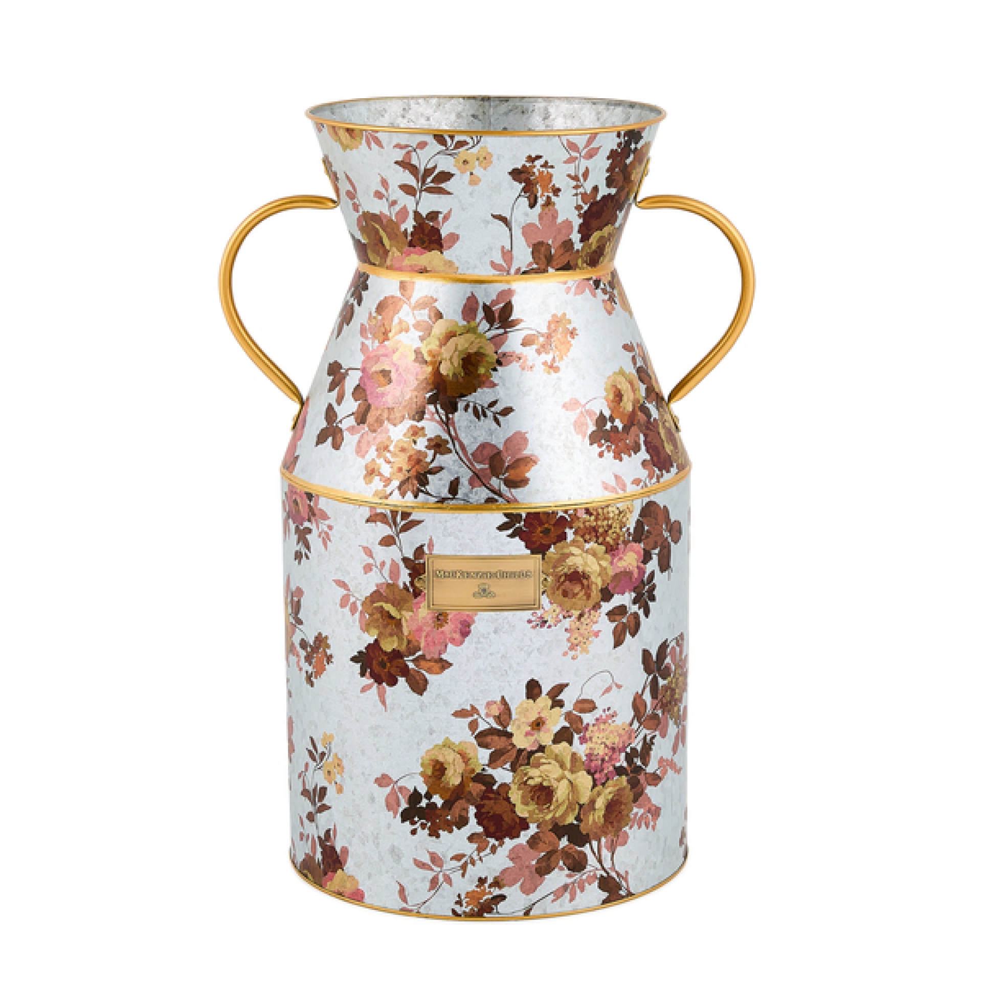 wild rose galvanized large milk can 13 wild rose galvanized large milk can 13