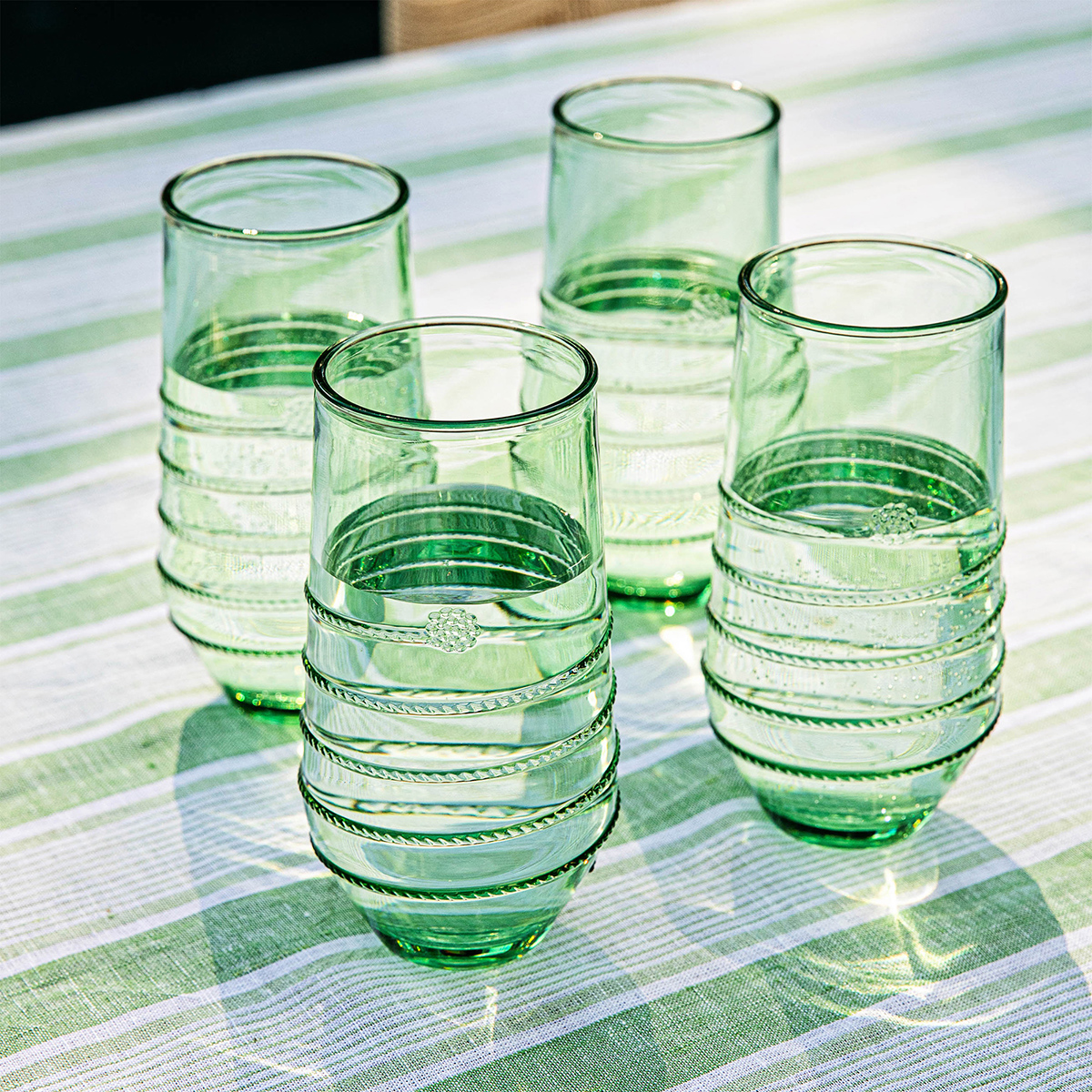 Amalia Acrylic Large Tumbler Set/4 - Seagrass 82 Amalia Acrylic Large Tumbler Set/4 - Seagrass 82