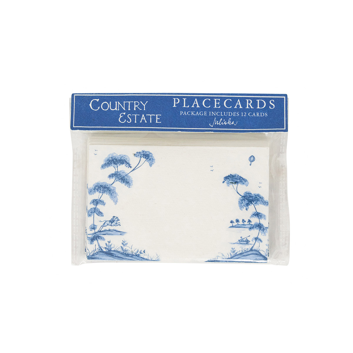 Country Estate Place Card Set/12 - Delft Blue 34 Country Estate Place Card Set/12 - Delft Blue 34