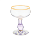 violet check coupe glass 24 violet check coupe glass 24