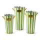 grass green stripe flower buckets, set of 3 30 grass green stripe flower buckets, set of 3 30