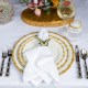 Berry Scallop Napkin Set/4 - White 24 Berry Scallop Napkin Set/4 - White 24