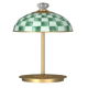 emerald check led rechargeable dome table lamp 47 emerald check led rechargeable dome table lamp 47