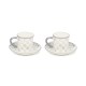 sterling check stoneware espresso cup & saucer, set of 2 41 sterling check stoneware espresso cup & saucer, set of 2 41