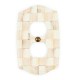 mocha check double outlet cover 120 mocha check double outlet cover 120