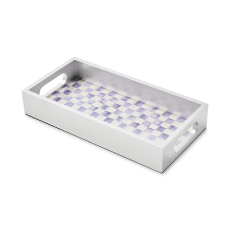 violet check glass vanity tray 30 violet check glass vanity tray 30