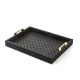 black faux leather small tray 126 black faux leather small tray 126
