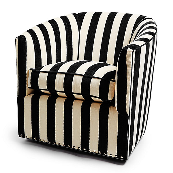 marquee black stripe chenille swivel chair 14 marquee black stripe chenille swivel chair 14