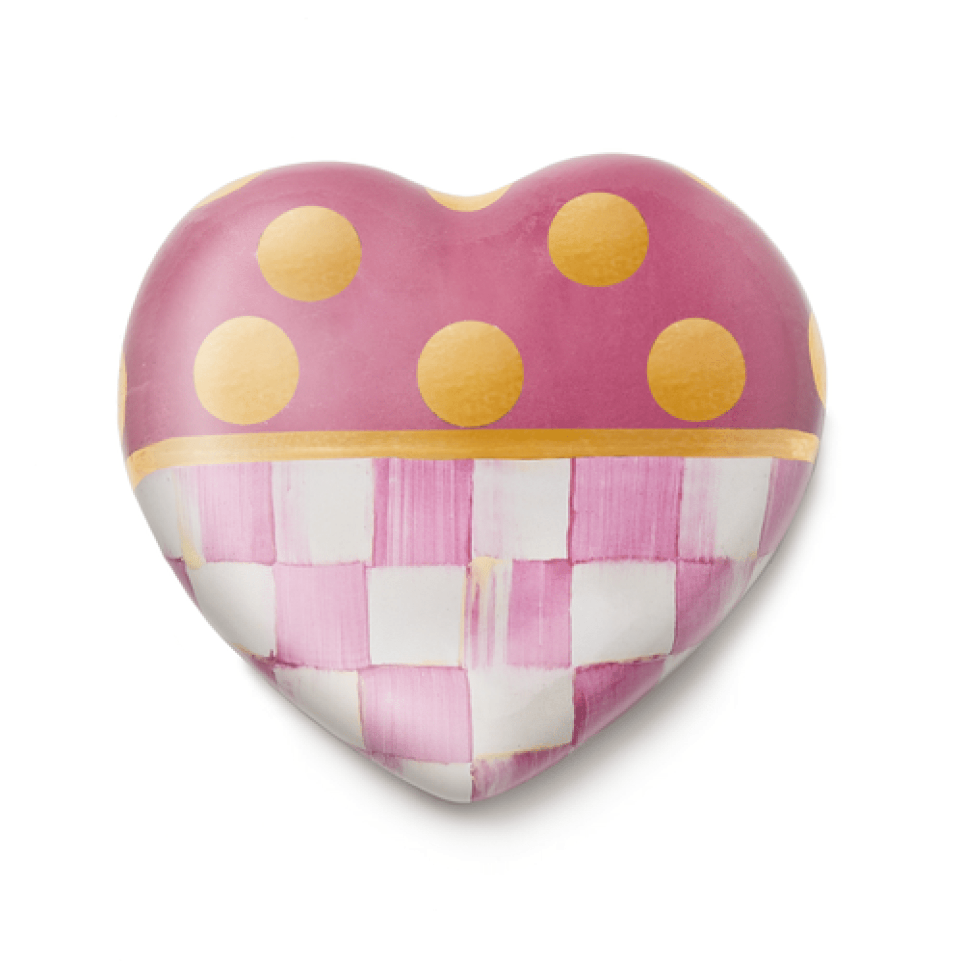 Pink Dotty Heart Ceramic Decor 12 Pink Dotty Heart Ceramic Decor 12