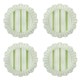 Cabana Stripe Melamine Dessert/Salad Plate Set/4 - Seagrass 75 Cabana Stripe Melamine Dessert/Salad Plate Set/4 - Seagrass 75