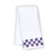 hand towel with plum check border 121 hand towel with plum check border 121