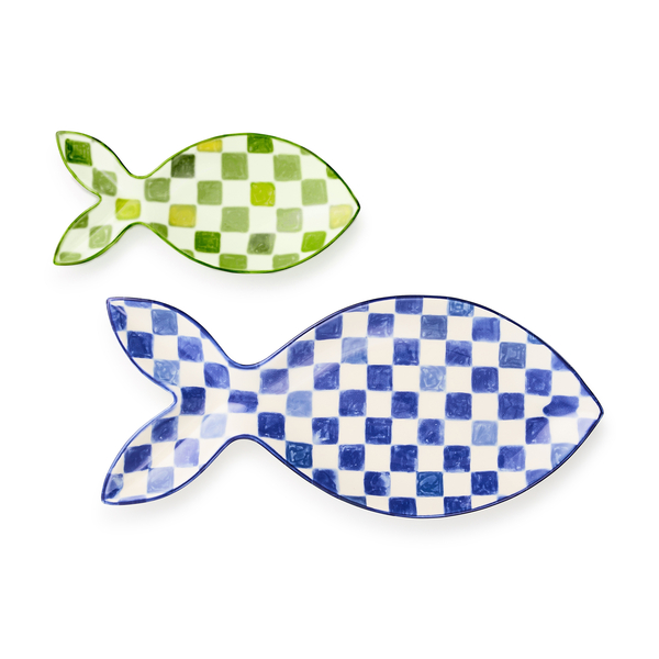 go fish serving platters, set of 2 129 go fish serving platters, set of 2 129