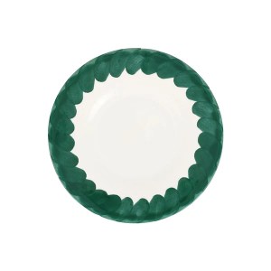 Lisbon Green Brushstroke Salad Plate 21 Lisbon Green Brushstroke Salad Plate 21
