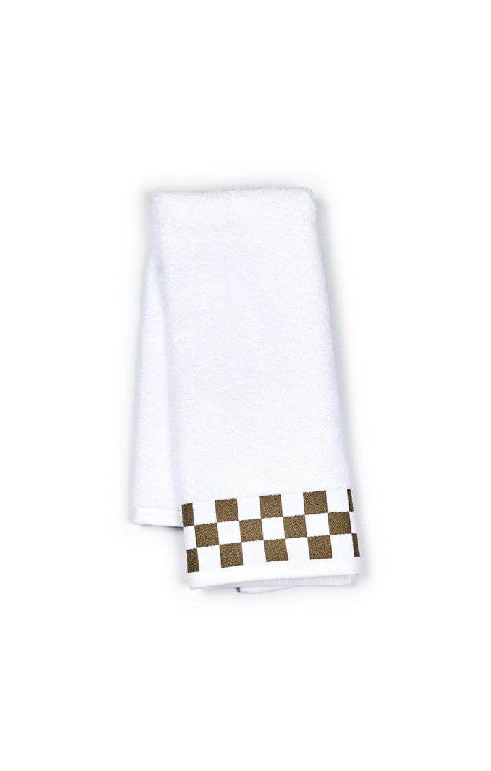 bath towel with mocha check border 31 bath towel with mocha check border 31