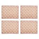 pink sinamay placemats, set of 4 43 pink sinamay placemats, set of 4 43