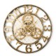 mocha check small farmhouse wall clock 74 mocha check small farmhouse wall clock 74