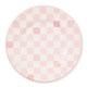 pink check dinner plate 80 pink check dinner plate 80