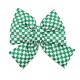 green check medium bow 119 green check medium bow 119