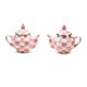 rosy check teapot salt & pepper set 38 rosy check teapot salt & pepper set 38