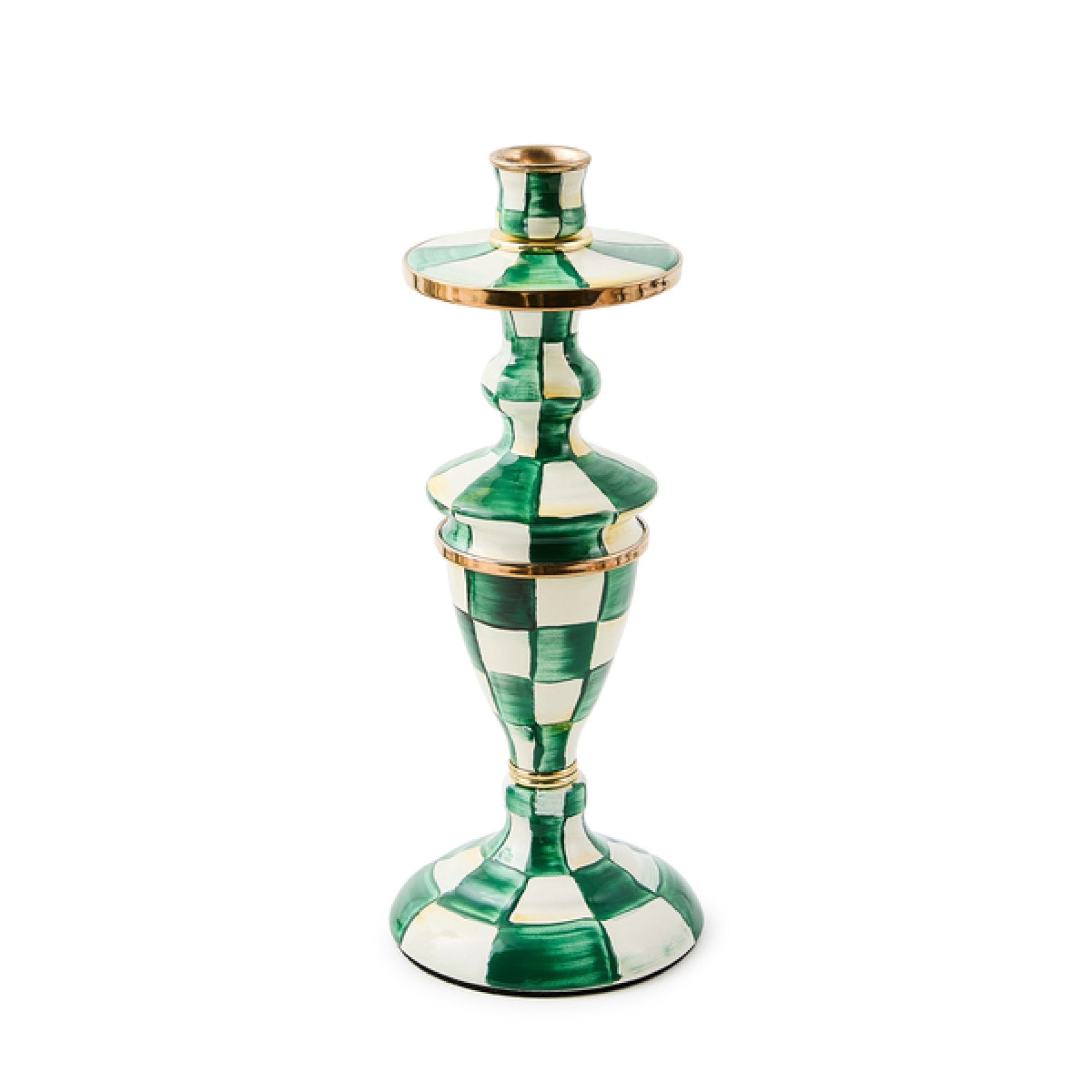 emerald check medium candlestick 97 emerald check medium candlestick 97
