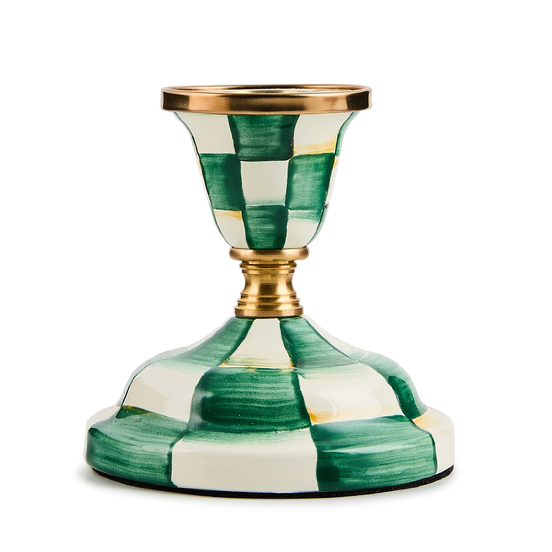 emerald check short candlestick 100 emerald check short candlestick 100