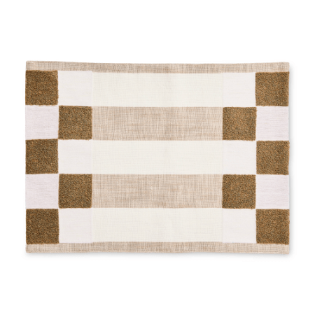 flax checks and stripes placemats, set of 4 58 flax checks and stripes placemats, set of 4 58
