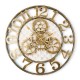 mocha check large farmhouse wall clock 78 mocha check large farmhouse wall clock 78