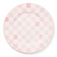 pink check round platter 74 pink check round platter 74