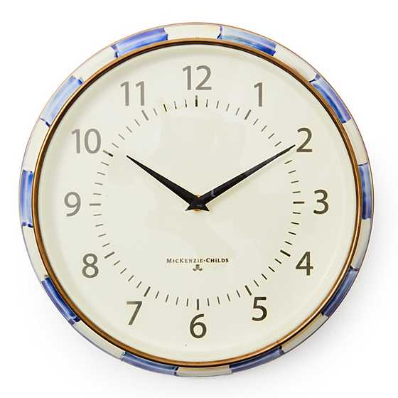 Royal Check School Wall Clock 2 Royal Check School Wall Clock 2
