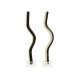 wavy black & ivory dinner candles, set of 2 7 wavy black & ivory dinner candles, set of 2 7
